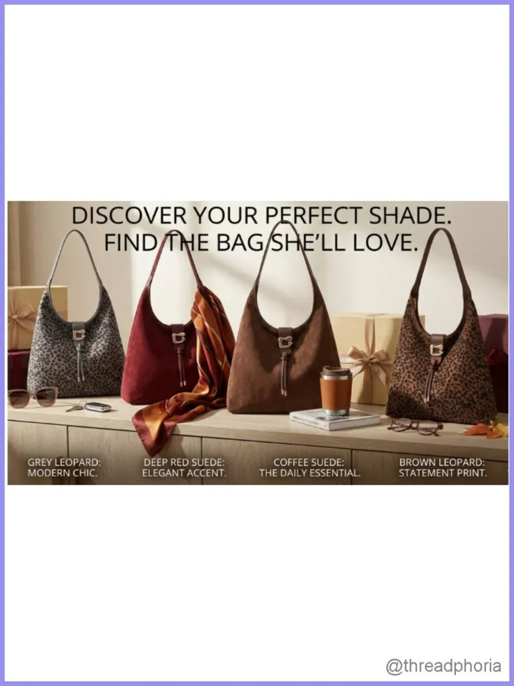 Women's Large Suede Hobo Bag Soft Faux Suede Shoulder Purse Tote with Tassel